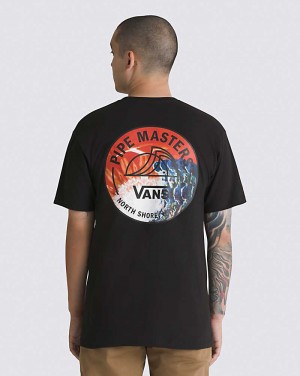 Vans 2023 Pipe Masters Lock Up T-Shirt Herr Svarta | Sverige BUKF68019