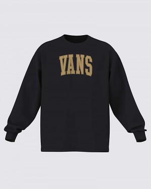 Vans Arched Long Sleeve T-Shirt Herr Svarta | Sverige RWEN18360