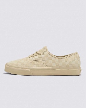 Vans Authentic Mono Checkerboard Skor Herr Beige | Sverige XFSW57104