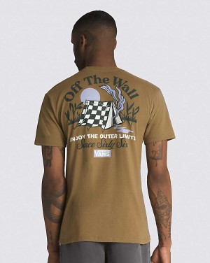 Vans Camp Site T-Shirt Herr Bruna | Sverige XAPQ83417