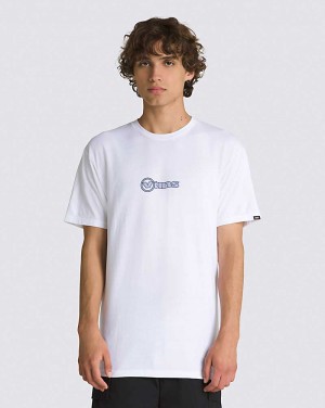 Vans Circle Vans T-Shirt Herr Vita | Sverige WHFY50826