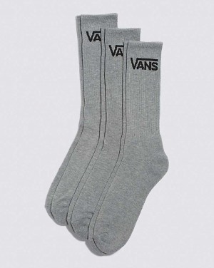 Vans Classic Crew 3-Pack Strumpor Herr Grå | Sverige SYNO48150