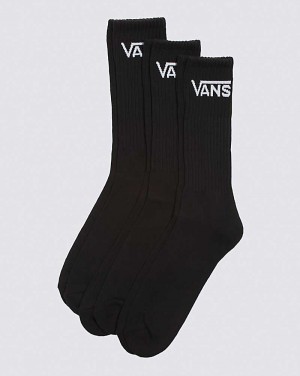 Vans Classic Crew 3-Pack Strumpor Herr Svarta | Sverige GBWC36758