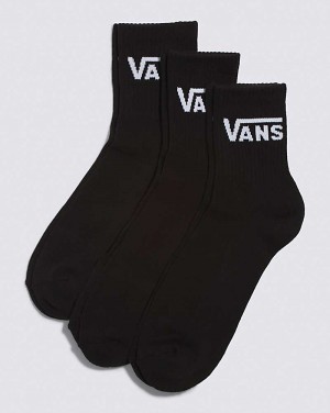 Vans Classic Half Crew Strumpor Herr Svarta | Sverige OXZE42139