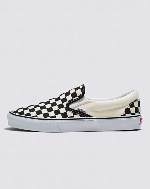 Vans Classic Slip-On Breda Checkerboard Skor Dam Svarta Vita | Sverige EYUF07526