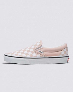 Vans Classic Slip-On Checkerboard Skor Dam Rosa | Sverige EGOL52740