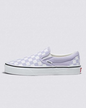 Vans Classic Slip-On Checkerboard Skor Dam Lila | Sverige KTSI36125