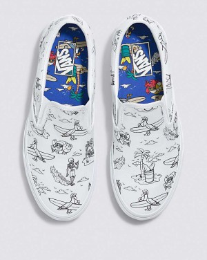 Vans Classic Slip-On Skor Herr Vita | Sverige ERGS92370