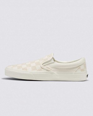 Vans Classic Slip-On Stitch Checkerboard Skor Dam Beige | Sverige GPCU14329