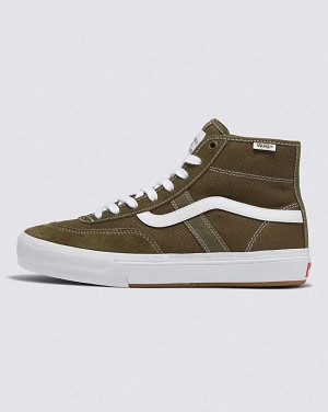 Vans Crockett High Skateskor Dam Olivgröna | Sverige FGXL07398