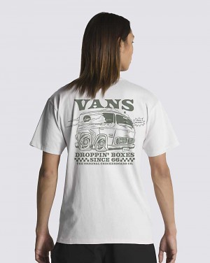 Vans Curb Service T-Shirt Herr Vita | Sverige SOMA25936