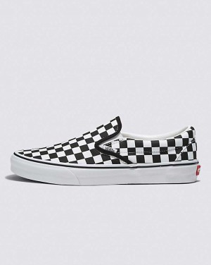 Vans Customs Checkerboard Slip-On Breda Skor Herr Svarta Vita | Sverige DKIP29356