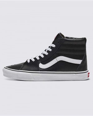 Vans Customs Elevated Läder Sk8-Hi Skor Herr Svarta | Sverige KFAS83196