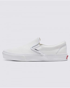 Vans Customs Elevated Läder Slip-On Skor Herr Vita | Sverige UWLS94285