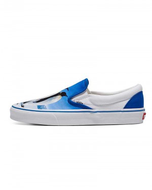 Vans Customs Image Library Penguin Slip-On Skor Herr Blå | Sverige ILAW36495