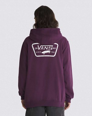 Vans Full Patched Pullover Hoodie Herr Vinröda | Sverige HXUI43081