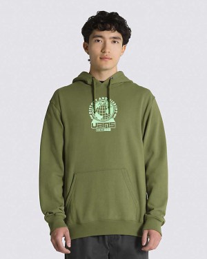 Vans Global Pullover Hoodie Herr Olivgröna | Sverige STRU81642