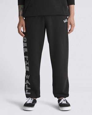 Vans Global Shield Sweatpant Byxor Herr Svarta | Sverige BMXC01389