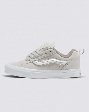 Vans Knu Skool Skor Dam Silver Vita | Sverige UVKY35604