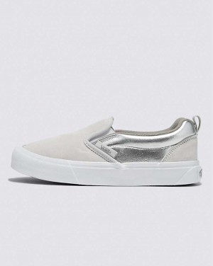 Vans Knu Slip Skor Herr Silver Vita | Sverige FZAW43297