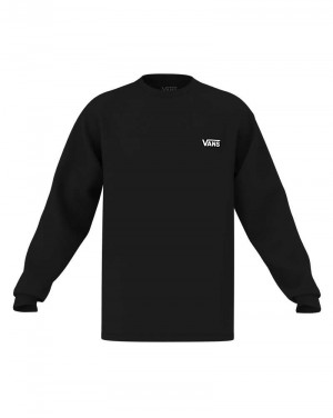 Vans Left Chest Hit Long Sleeve T-Shirt Herr Svarta Vita | Sverige QKPR05862