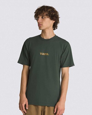 Vans Lower Corecase T-Shirt Herr Gröna | Sverige RBFZ80765