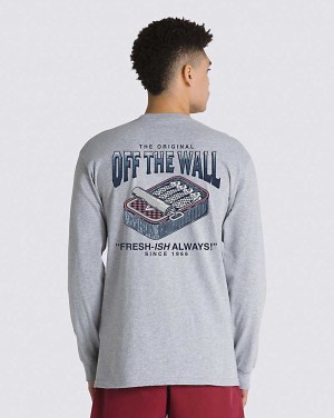 Vans Market Long Sleeve T-Shirt Herr Grå | Sverige FBSH92785