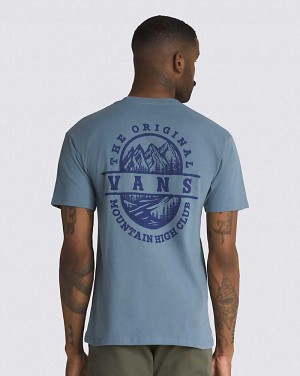 Vans Mountain High Club T-Shirt Herr Blå | Sverige XOQU07639