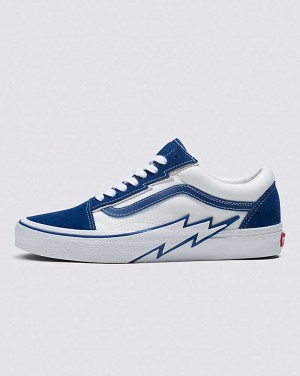 Vans Old Skool Bolt 2-Tone Skor Dam Marinblå Vita | Sverige SKYI29780