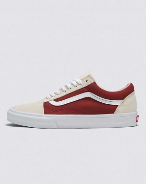 Vans Old Skool Canvas Mocka Skor Dam Mörkröda | Sverige OAZE63289