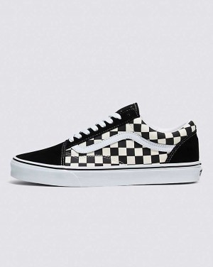 Vans Old Skool Primary Check Skor Dam Svarta Vita | Sverige DLMP35261