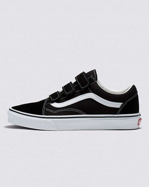 Vans Old Skool V Mocka Canvas Skor Dam Svarta Vita | Sverige GNZJ83704