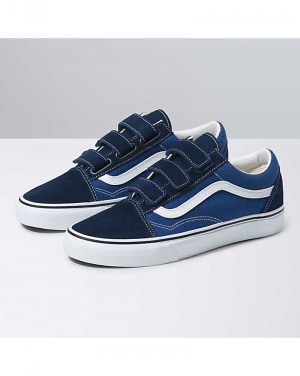 Vans Old Skool V Skor Dam Blå | Sverige SRIA26859