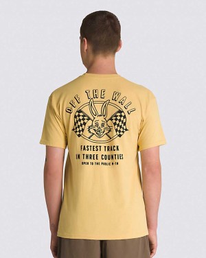 Vans Rabbit Racer T-Shirt Herr Gula | Sverige VQDL69810