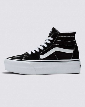 Vans Sk8-Hi Tapered Stackform Skor Dam Svarta Vita | Sverige ESMC86240