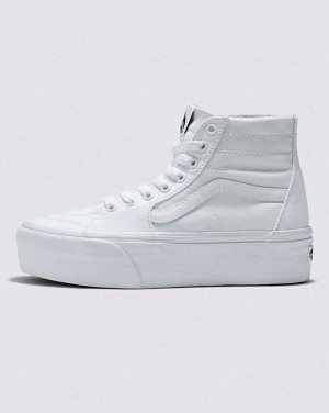 Vans Sk8-Hi Tapered Stackform Skor Dam Vita | Sverige QWNE79032