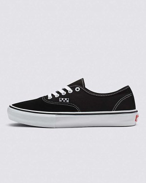 Vans Skate Authentic Skateskor Dam Svarta Vita | Sverige YWRP10473