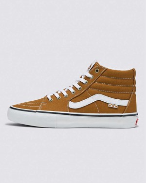 Vans Skate Sk8-Hi Skateskor Dam Bruna | Sverige XJSO64982