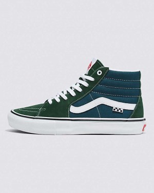 Vans Skate Sk8-Hi Skateskor Dam Gröna | Sverige JTDL26071