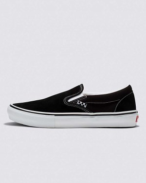 Vans Skate Slip-On Skateskor Dam Svarta Vita | Sverige VXTH12643