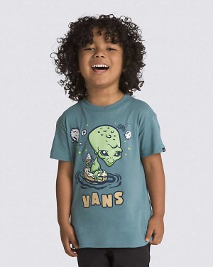 Vans Små Barn Alien Pool Party T-Shirt Barn Blå | Sverige XNCU74381