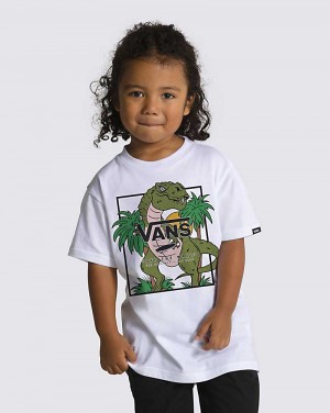 Vans Små Barn Prehistoric Box T-Shirt Barn Vita | Sverige DTCR48790