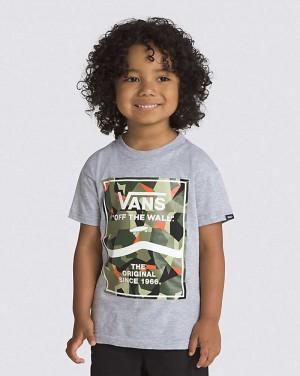 Vans Små Barn Print Box 2.0 T-Shirt Barn Grå | Sverige LDPK70589