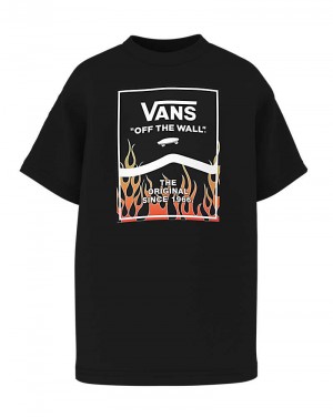 Vans Små Barn Print Box 2.0 T-Shirt Barn Svarta | Sverige XYFI54910