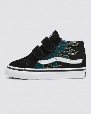 Vans Toddler Sk8-Mid Reissue V Skor Barn Svarta | Sverige EBFU25093