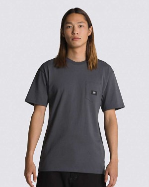 Vans Woven Patch Pocket T-Shirt Herr Grå | Sverige HFWC45063