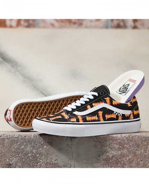 Vans X Thrasher Skate Old Skool Skateskor Herr Svarta Guld | Sverige AGLV75348