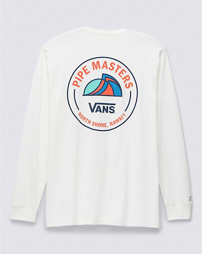 Vans 2023 Pipe Masters Lock Up Long Sleeve T-Shirt Herr Vita | Sverige ZPUI87162