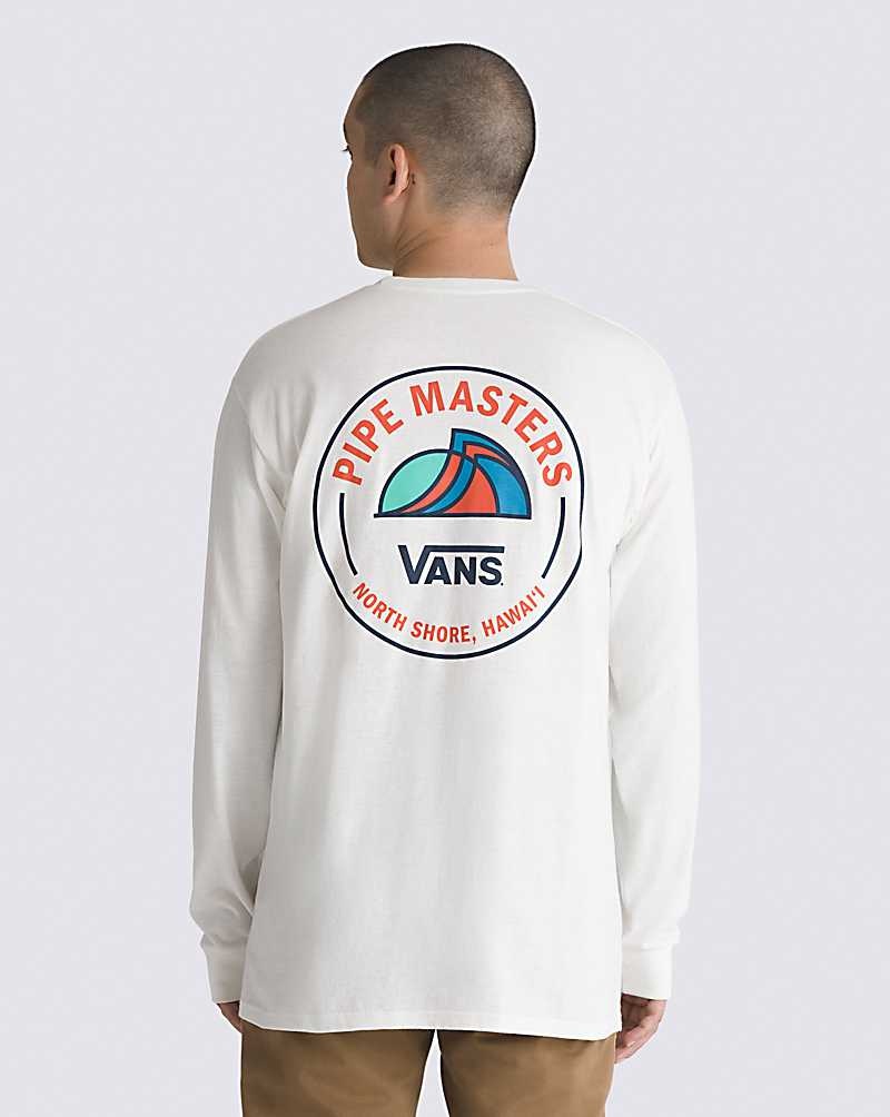 Vans 2023 Pipe Masters Lock Up Long Sleeve T-Shirt Herr Vita | Sverige ZPUI87162