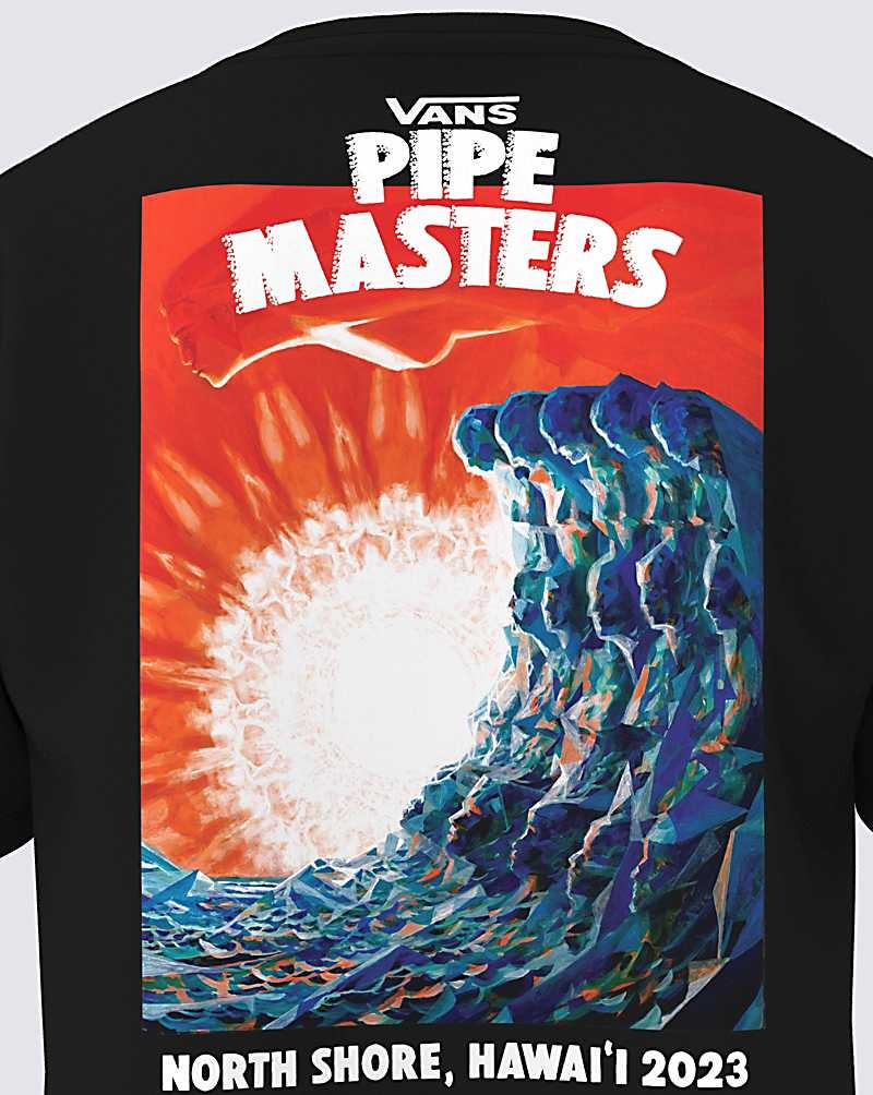 Vans 2023 Pipe Masters Poster T-Shirt Herr Svarta | Sverige EWCB94763